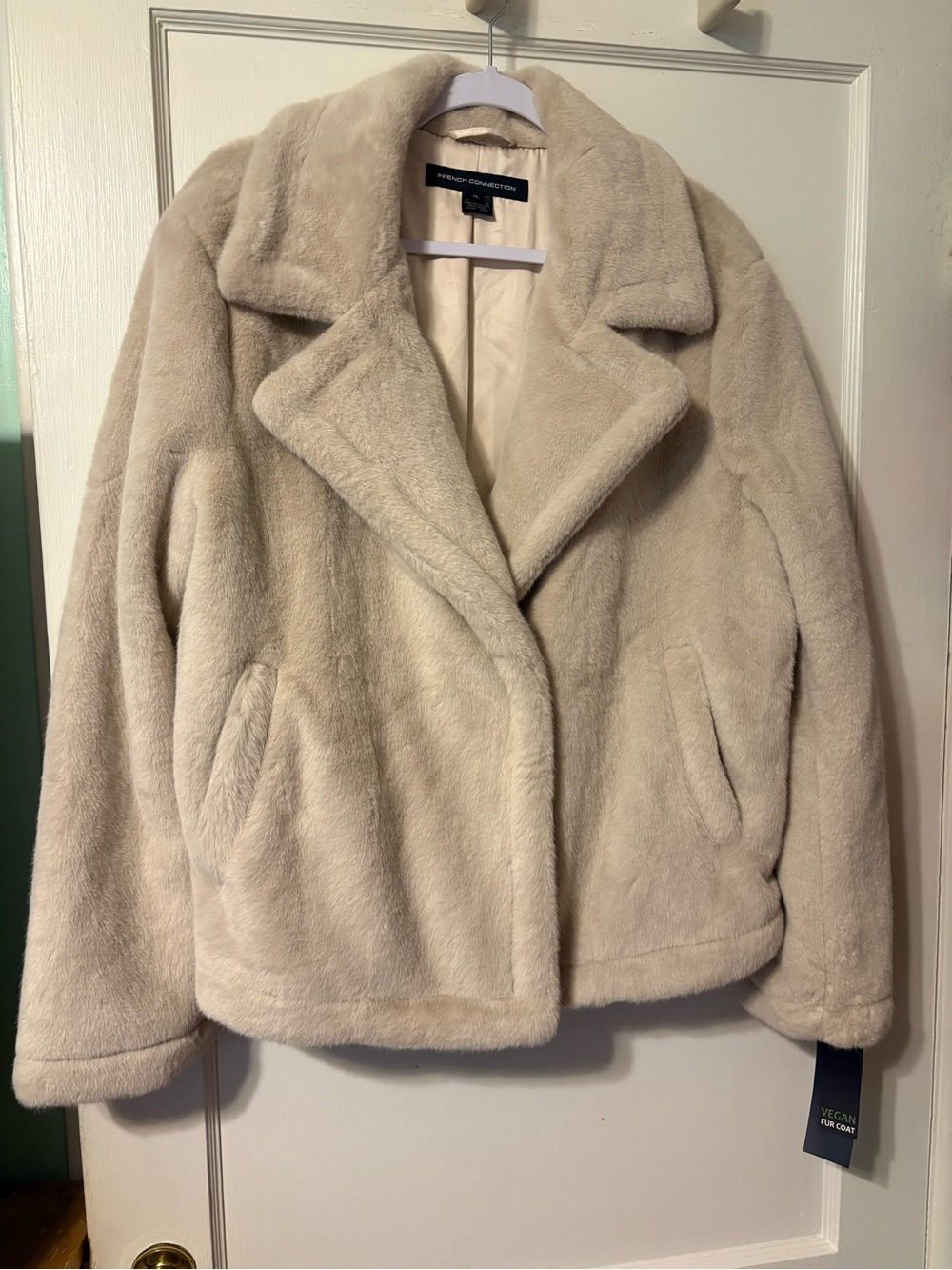 French Connection faux fur coat